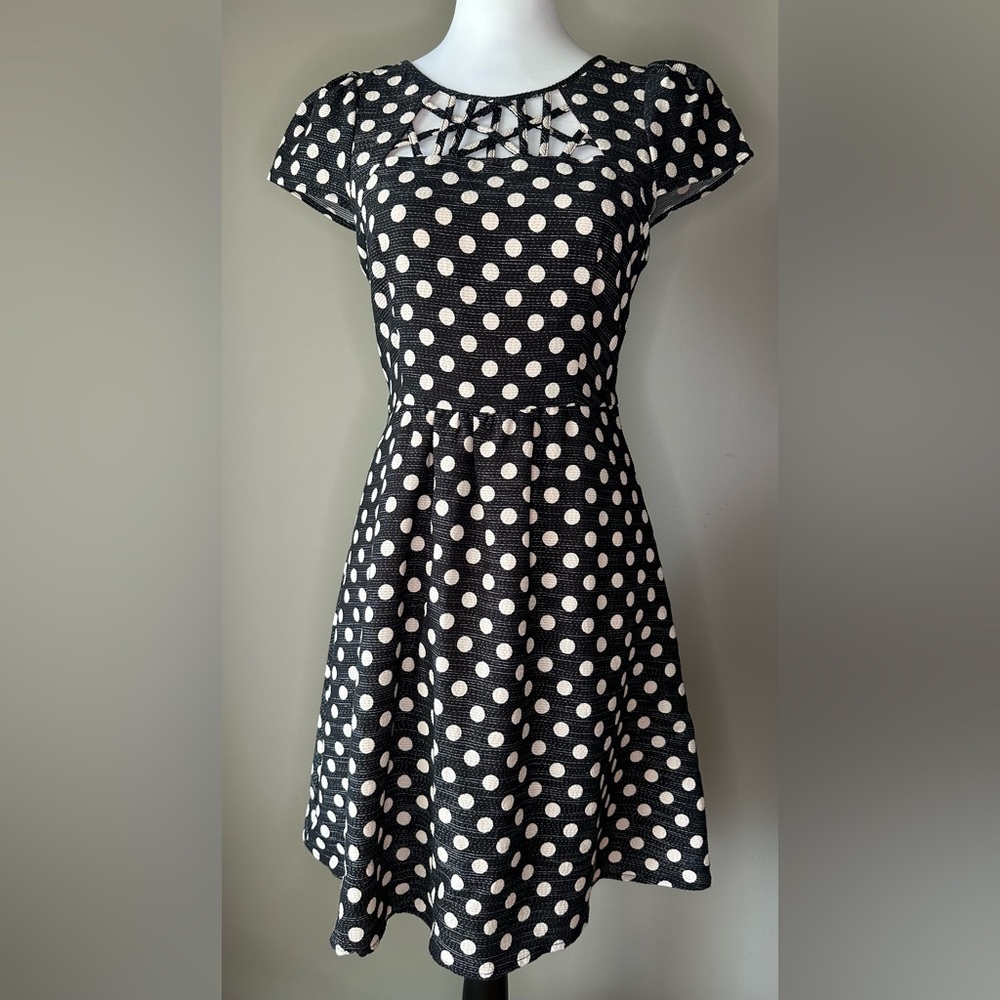Maeve Black and Ivory Dress